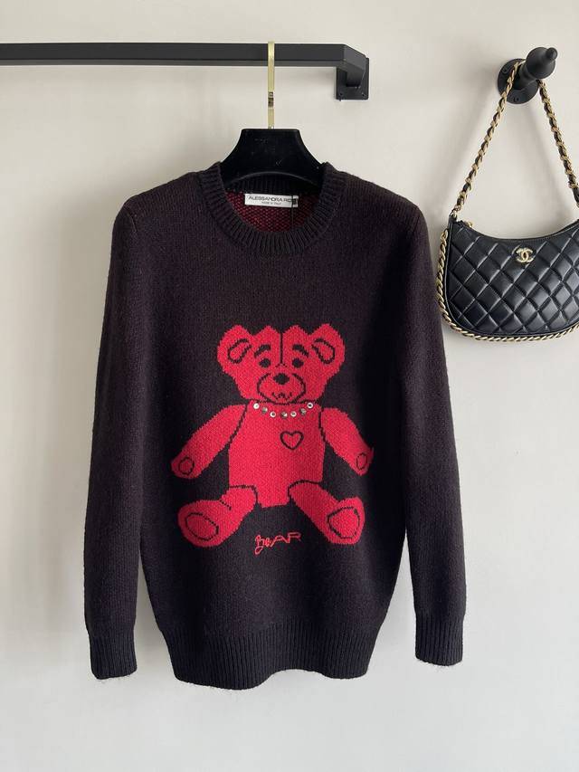 Alessandra Rich 新款毛衣 减龄可爱的小熊