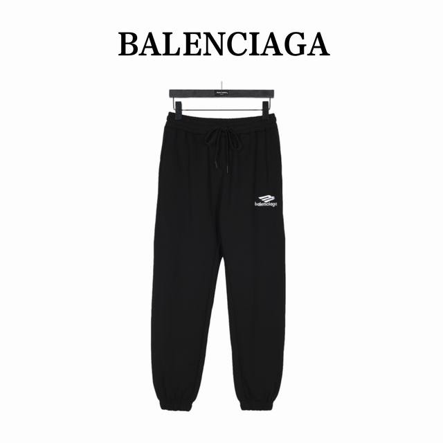 Balenciaga 巴黎世家 23Fw 3Mlogo刺绣长裤 Ddd 此款采用高织超细腻的高科技高克重水洗450G毛圈材质 面料的质感很高档细腻 Ddd 档次