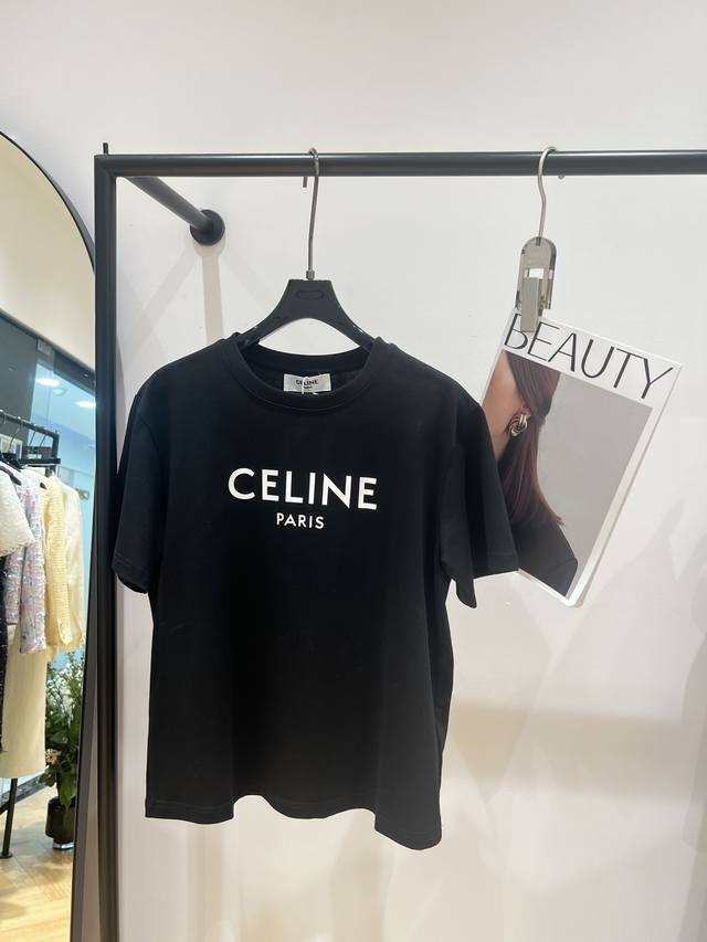 Celin* 2024春夏新款t恤，经典版型，好穿百搭，夏天必备单品，Sml
