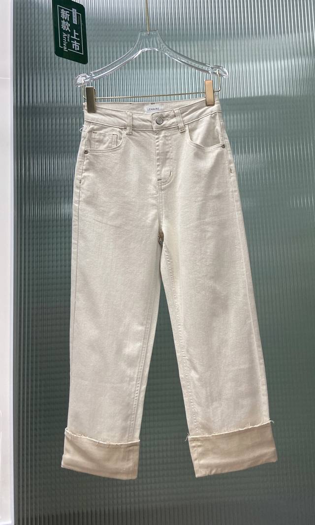Lemaire2024新款百搭直筒牛仔裤，面料版型非常赞。非常好看人手必备！单色smlxl