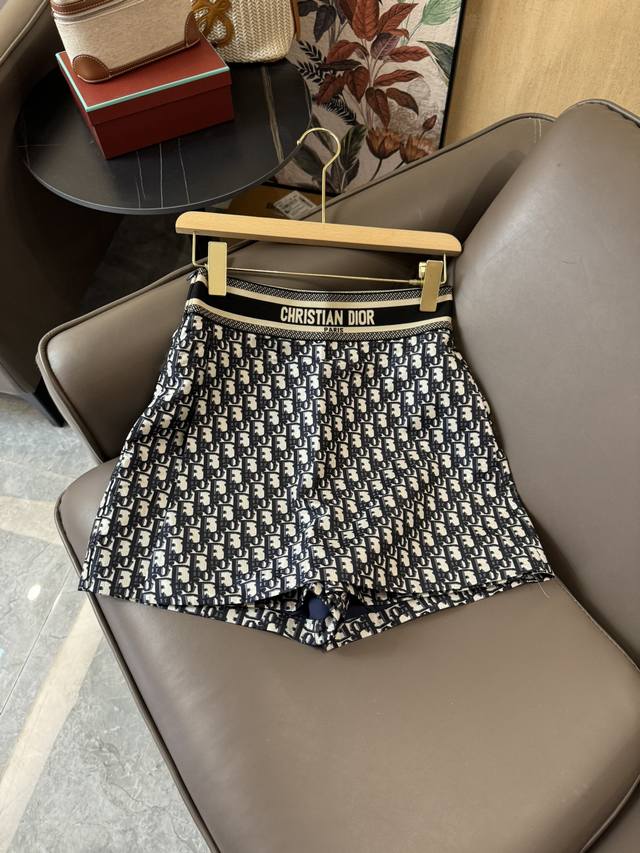 Xc0121#新款短裤 Dior 老花字母印花 短裤裙 Sml