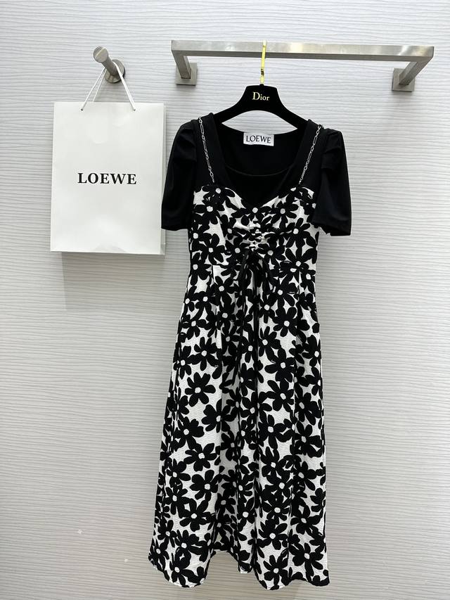 Loew2Ss假两件短袖连衣裙 假两件设计 立体剪裁版型上身超级显瘦 高品质定制 现货首发size：S M L